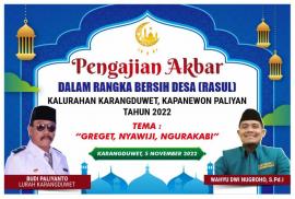 Hadiri Pengajian Akbar Dalam Rangka Bersih Desa ( Rasul )